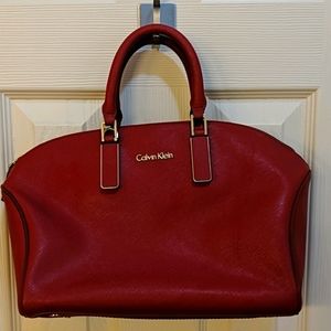 Calvin Klein Red Satchel